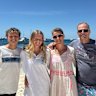 Dylan, 14, Florence, 16, Nancy and Jason Shaw will swim to Rottnest Island in a team on Saturday, February 21.