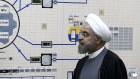 President Hassan Rouhani visits a nuclear plant outside Bushehr, Iran.