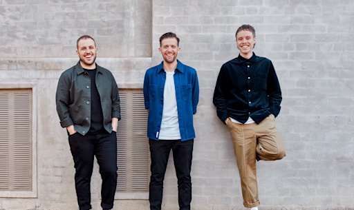 Linktree co-founders Alex Zaccaria, Anthony Zaccaria, and Nick Humphreys.