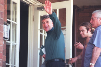 Bruce Galea on his release from jail in 1997.