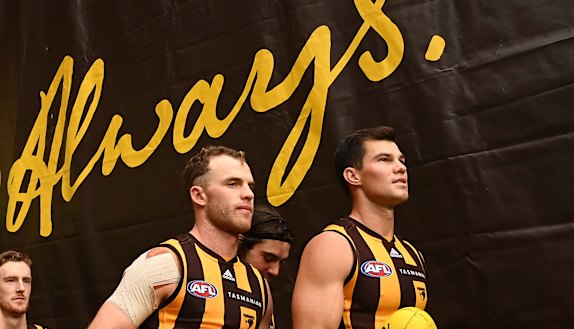 Tom Mitchell and Jaeger O’Meara joined Hawthorn and left at the same time.