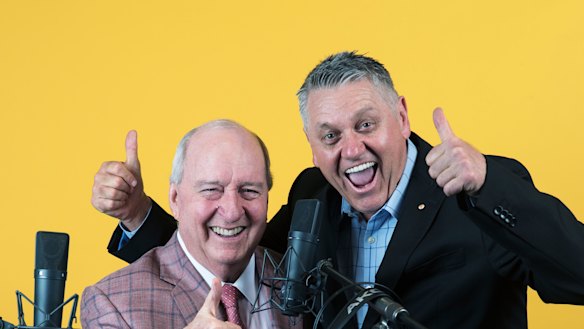 Macquarie Media radio hosts Alan Jones and Ray Hadley.
