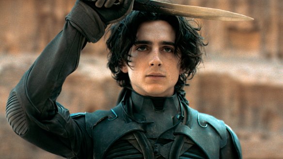 Timothee Chalamet in a scene from Dune. 