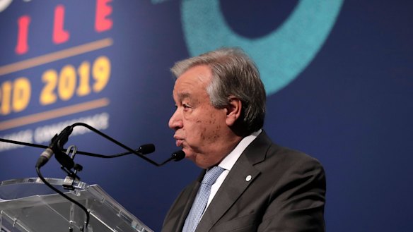 UN Secretary-General Antonio Guterres said he was "disappointed" with the outcome of the Madrid climate talks.