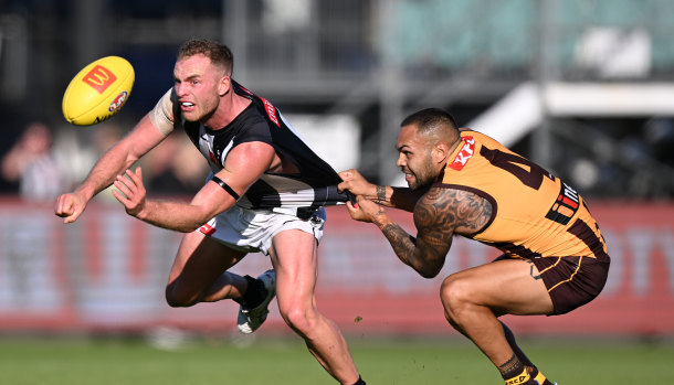 Tom Mitchell faced his former side Hawthorn in the pre-season.
