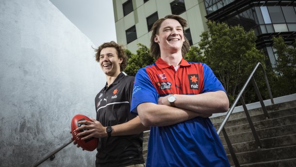 Aaron Cadman and Bailey Humphrey are two of the top prospects in this year’s AFL draft.