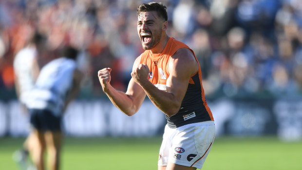 Box seat: Stephen Coniglio is likely to skipper the Giants should Phil Davis be ruled out of Saturday's AFL derby.