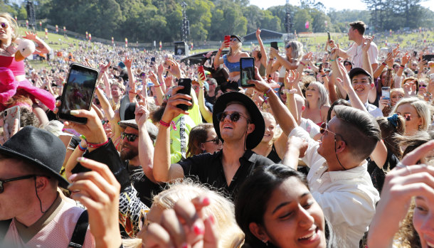 Punters at this year's Splendour in the Grass music festival.