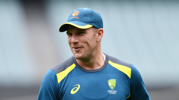 Injury scare: Aaron Finch.