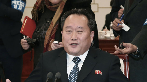 Sharp-tongued Ri Son Gwon in 2018.