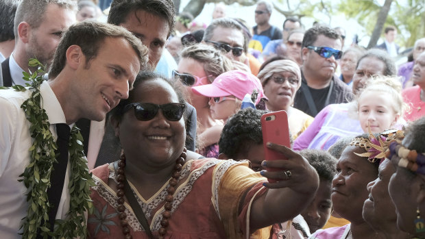 French President Emmanuel Macron visited New Caledonia in May.