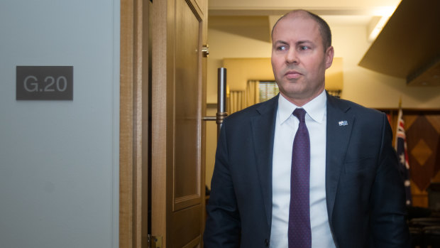  Federal Treasurer Josh Frydenberg will fly into the G20 meeting in Osaka on Friday.