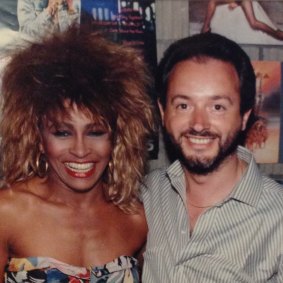 Concert promoter Paul Dainty with Tina Turner.