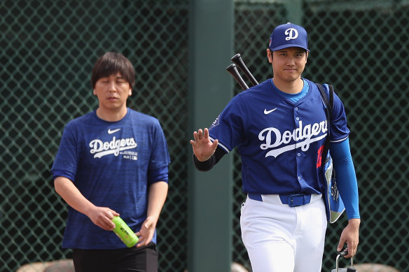 Shohei Ohtani and his interpreter, Ippei Mizuhara.