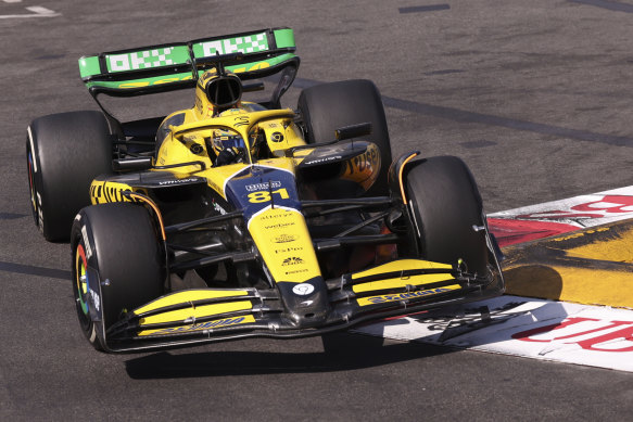 Piastri, sporting an Ayrton Senna tribute livery on his McLaren, finished seven seconds adrift of Leclerc.