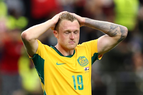 Harry Souttar missed Australia’s first penalty.