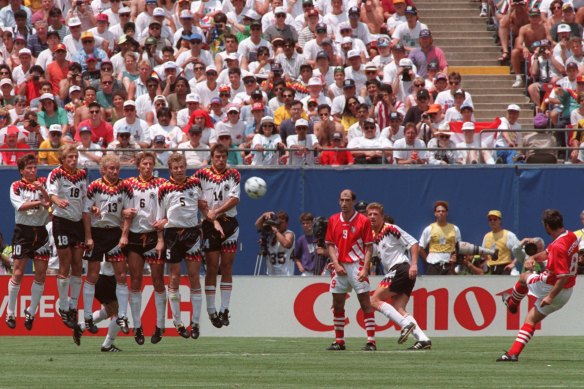 Hristo Stoichkov was the linchpin as Bulgaria stunned champions West Germany and indeed the world at USA 1994.
