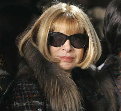 Anna Wintour, editor-in-chief of American <i>Vogue</i> magazine, 2009.