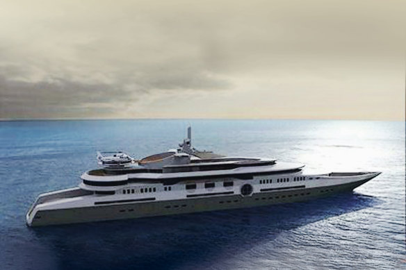 The Eclipse private yacht belonging to Russian businessman Roman Abramovich.