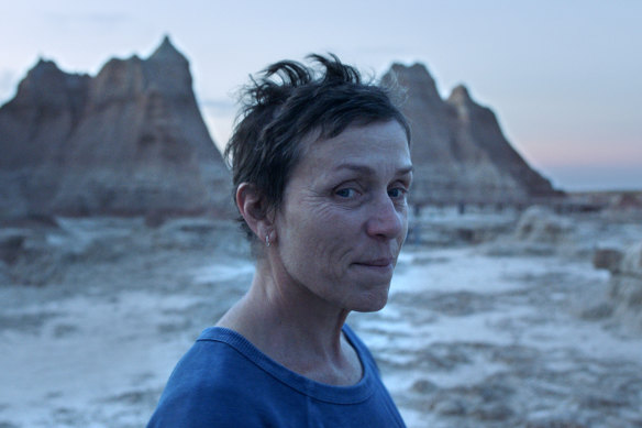 Frances McDormand in Nomadland.