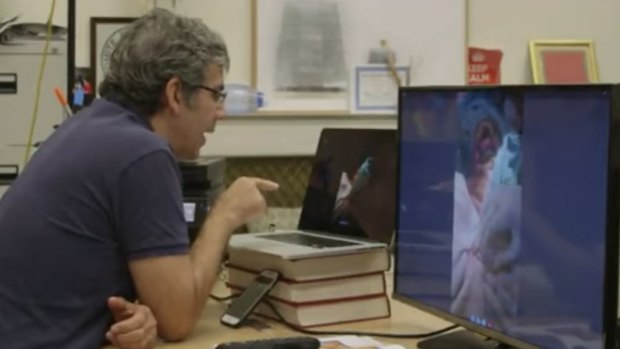 London surgeon David Nott teaches surgery via whatsapp and Skype to a hospital in Syria. 