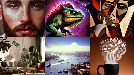 Pictures generated by Bing Image Creator using various prompts.