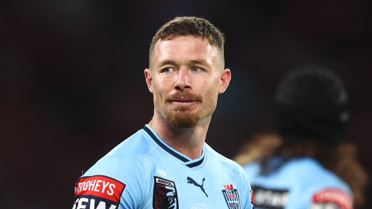 Damien Cook was used at centre for the Blues.