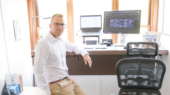 Mark Geels is looking forward to getting back into the office to see his colleagues more frequently, but he expects to continue working from home as well.