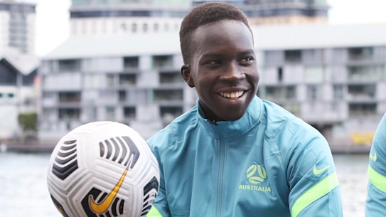 Central Coast Mariners teammates Garang Kuol and Jason Cummings are in the Socceroos squad.