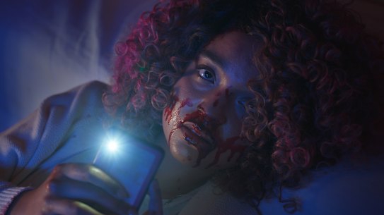 Aisha Dee plays troubled wellness influencer Cecilia in the horror film Sissy.