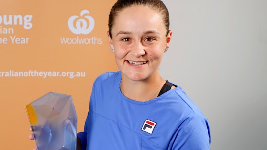Tennis star Ash Barty is this year's Young Australian of the Year.