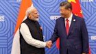 India’s Prime Minister Narendra Modi greets Chinese President Xi Jinping at the BRICS Summit in Russia.