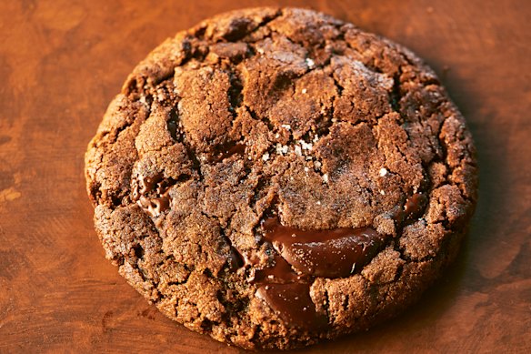 Rye flour adds a fudgy texture to these chocolate chip cookies.