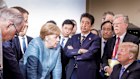 The showdown in 2018 at a G7 meeting in Canada between Donald Trump and European leaders, including then-German chancellor Angela Merkel.