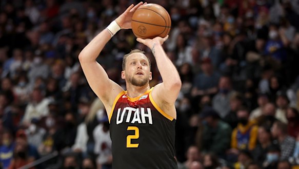 Joe Ingles in action for the Utah Jazz earlier this season.