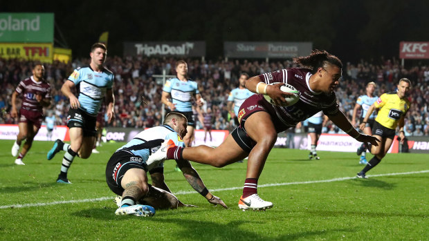 Romantic: But Manly fans don't enjoy sitting on the muddy hill at Brookvale oval in winter.