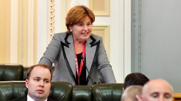 Member for Bundamba and former police minister Jo-Ann Miller in state parliament.