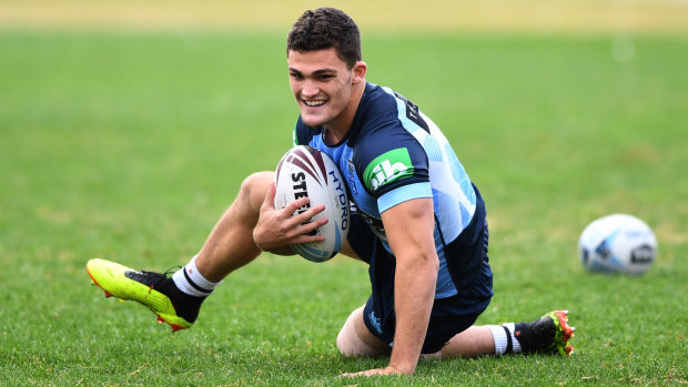Born leader: Nathan Cleary has stepped into his Blues role comfortably.