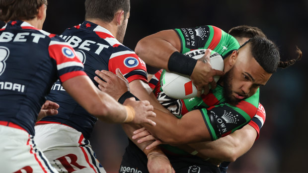 Keaon Koloamatangi will add to South Sydney’s lethal left edge.