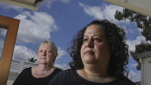 Cheryl Kraft Reid (right) and her wife Faye Reid fear they have lost the money they invested with Melissa Caddick.  