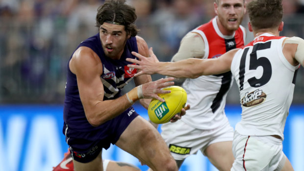 Talented Fremantle defender Alex Pearce is set for another stint on the sidelines.