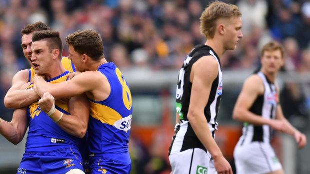 What a week: Elliot Yeo after booting a big goal in the grand final.