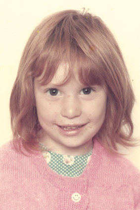 To the outside world this is a photo of Jeni Haynes, aged 5, but to Jeni it is a photo of Symphony, who is 4, one of  her alters.