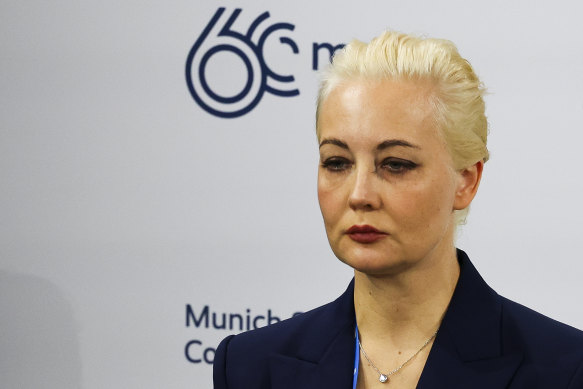 Yulia Navalnaya, wife of Russian opposition leader Alexei Navalny.