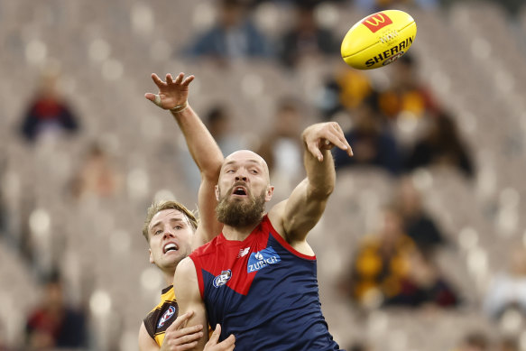 Max Gawn starred in his side’s win over Hawthorn.