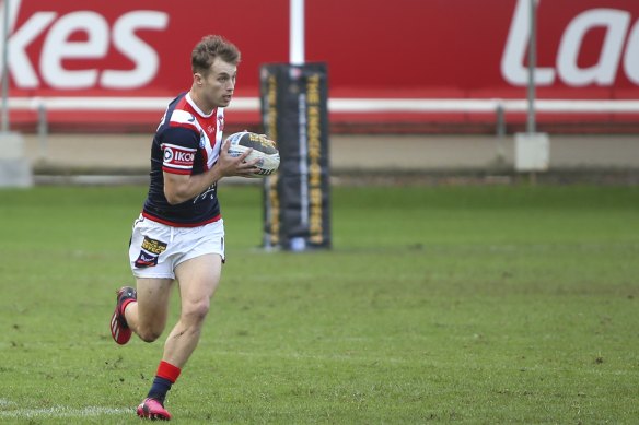Sam Walker on the attack at Wentworth Park.