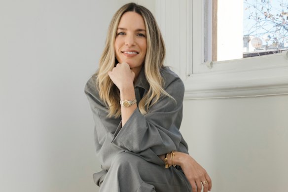 Clare Smith, pictured wearing a Rolex from her birth year, sources vintage watches for clients through her business, Uncomplicated Times.