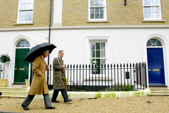 Prince Charles during one of his regular visits to Poundbury.