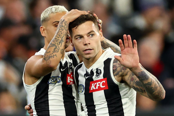 Magpies forward Jamie Elliott has been ruled out of the match against West Coast.