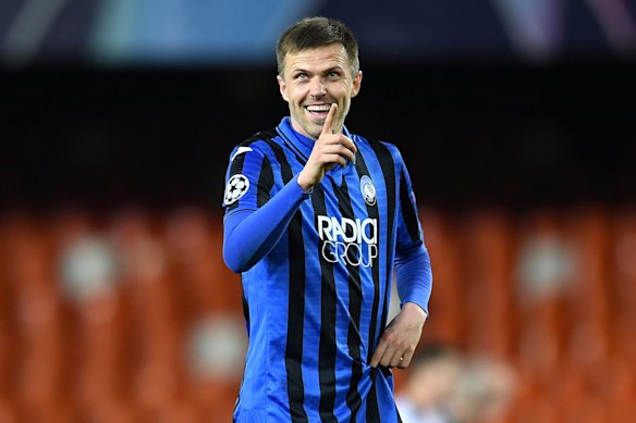 Josip Ilicic scored all four goals for Atalanta.